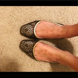 Jimmy Choo Bronze and Gold glitter